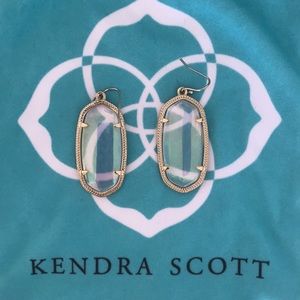 Clear and gold Kendra Scott earrings